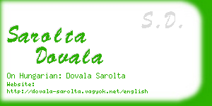 sarolta dovala business card